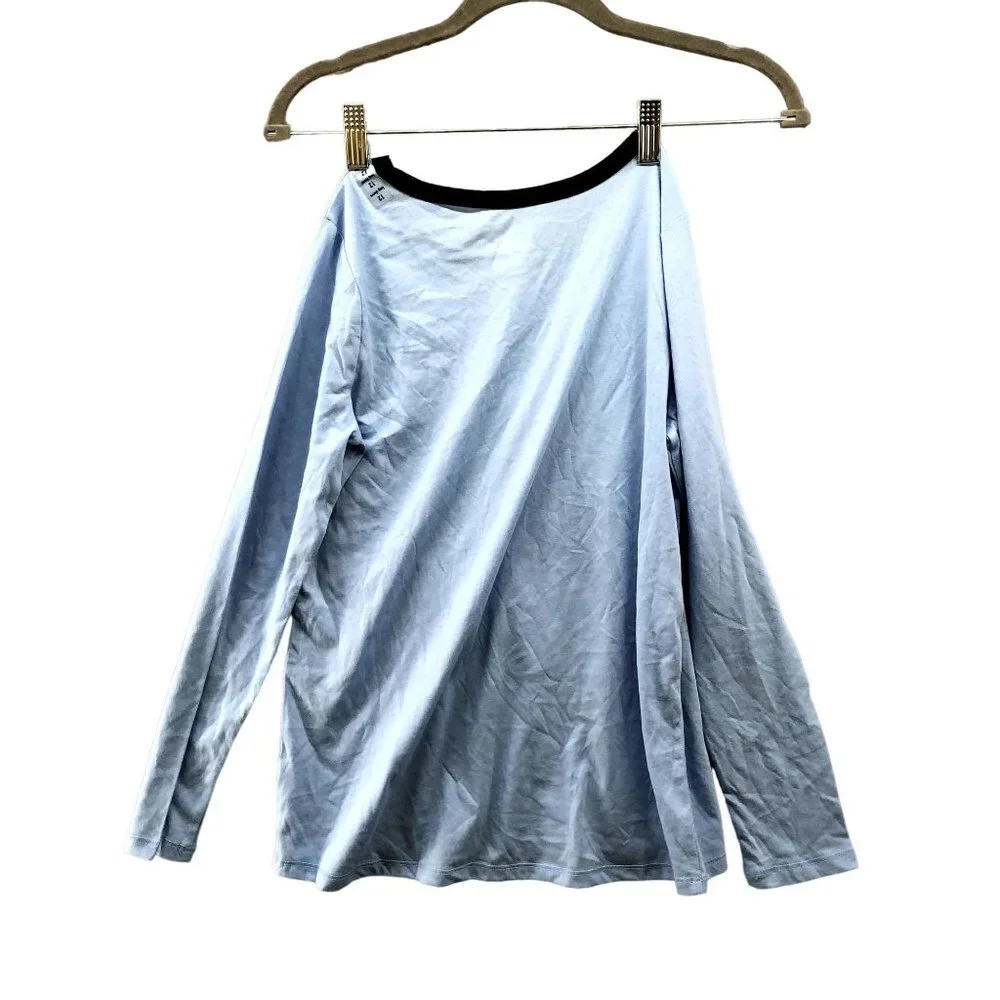 NWT Justice Girls‎ Size 12 Long Sleeve T Shirt Blue Girls Can Change The World